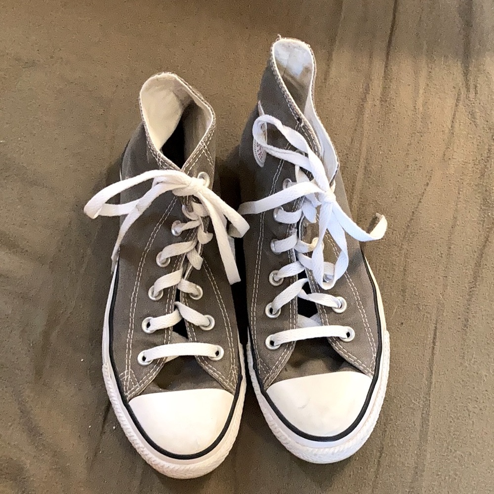 COPY - EUC Dark Grey Converse Hi Tops